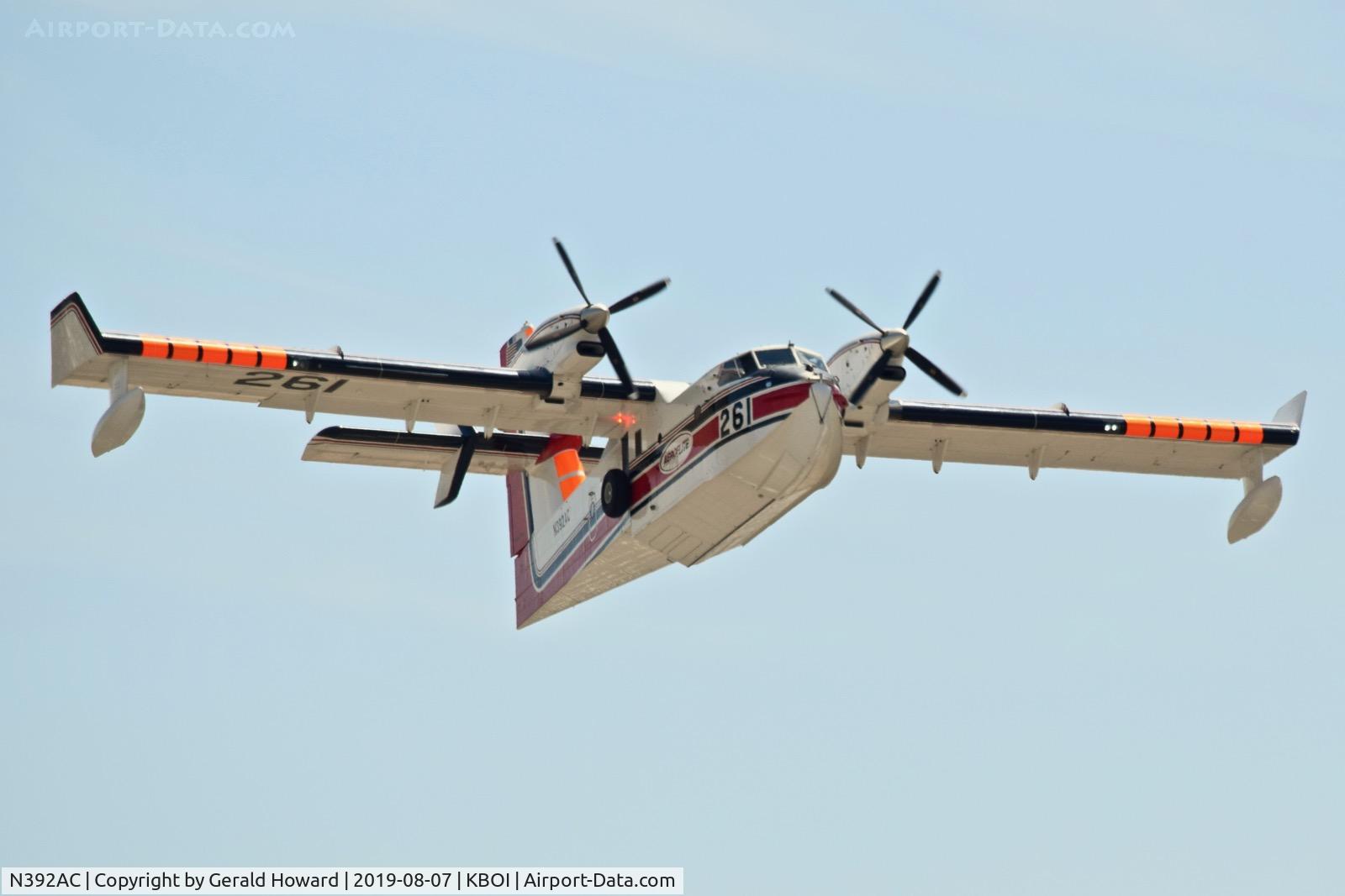 N392AC, 2014 Bombardier CL-215-6BN (CL-415) C/N 2092, Climb out from RWY 28R.