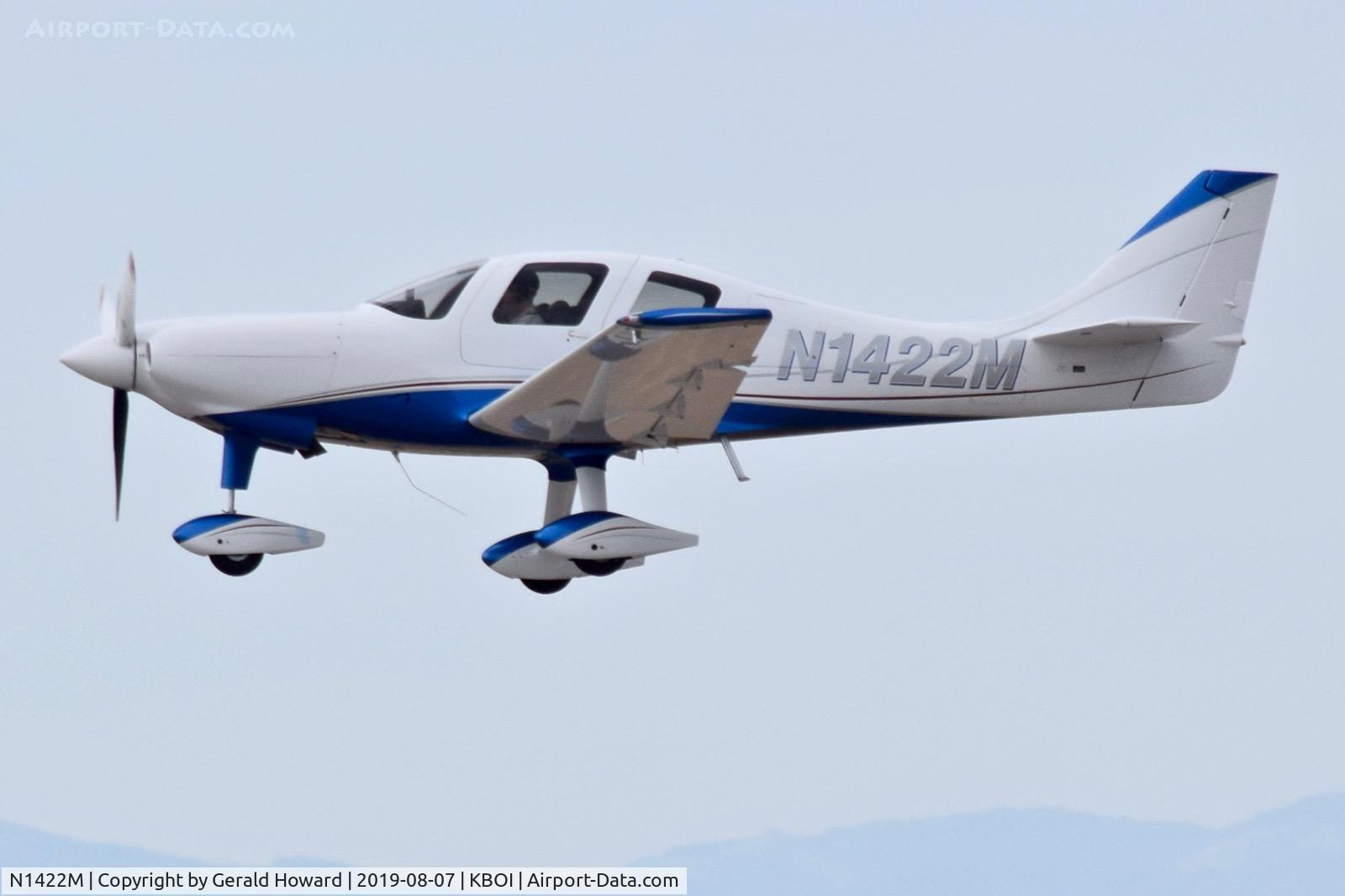N1422M, 2006 Lancair ES C/N ES-155, Departing BOI.