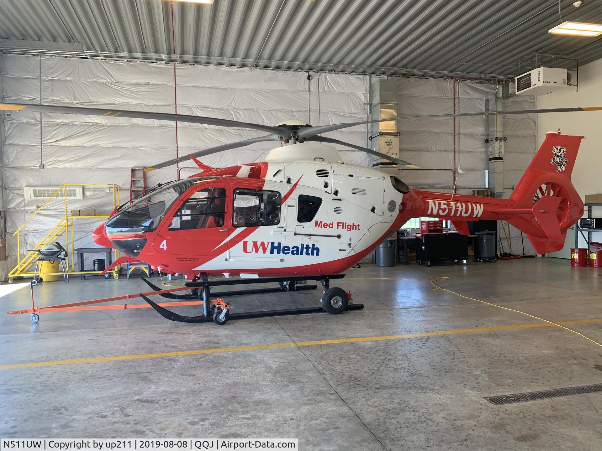 N511UW, Airbus EC135 C/N 0511, University of Wisconsin Med Flight 4