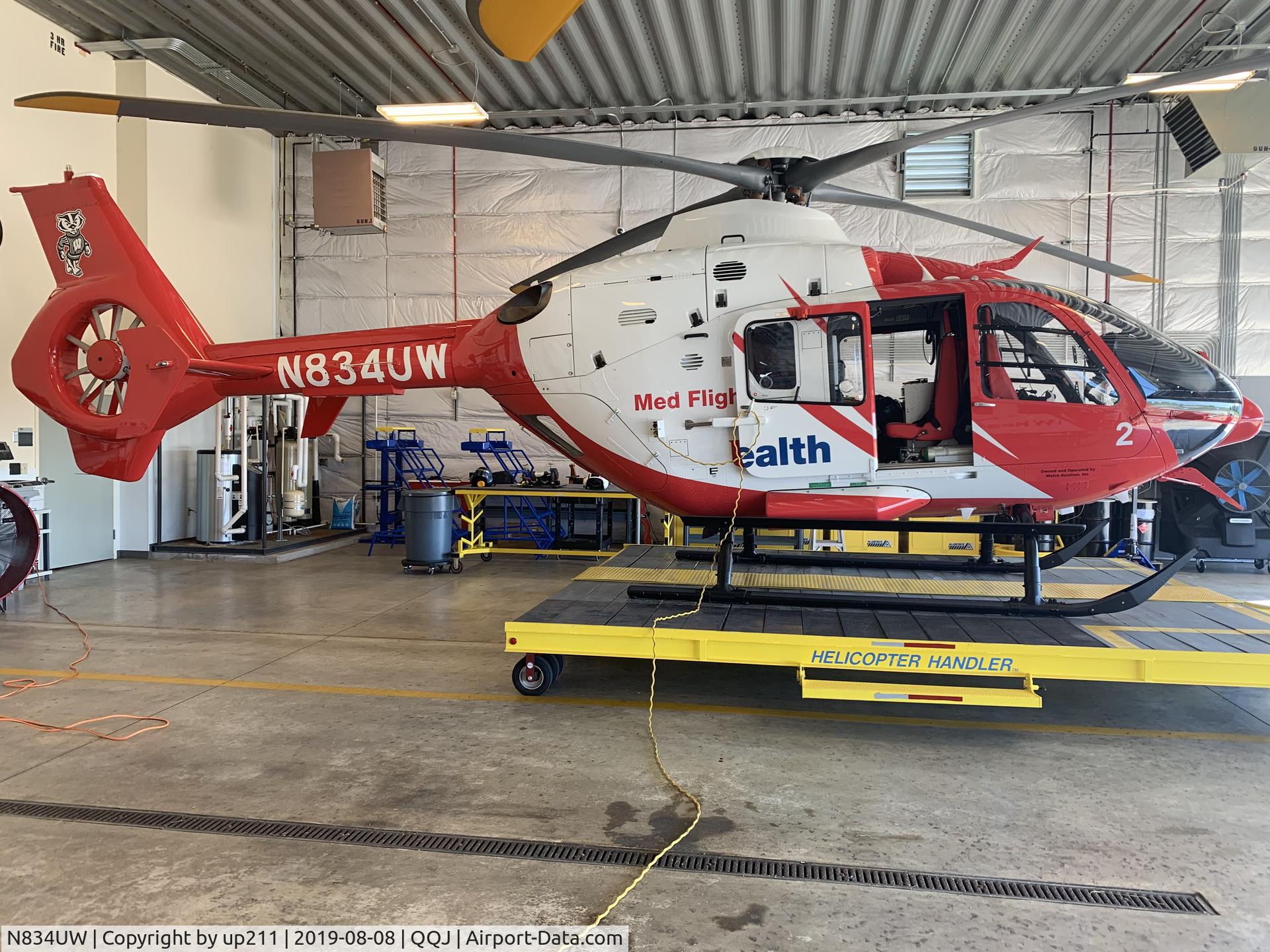 N834UW, Airbus EC135 C/N 0511, University of Wisconsin Med Flight 2
