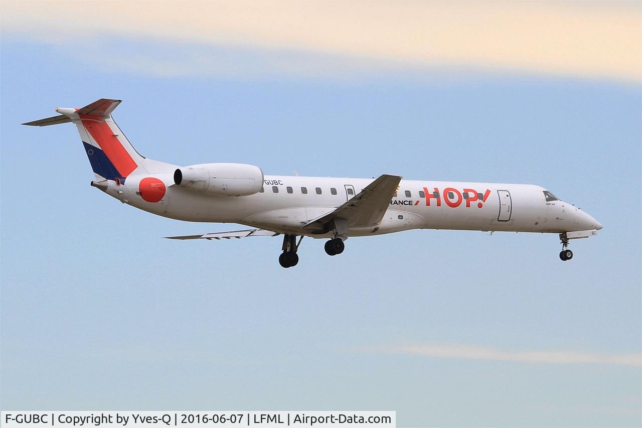F-GUBC, 2002 Embraer ERJ-145LR (EMB-145LR) C/N 145556, Embraer ERJ-145LR, On final rwy 31R, Marseille-Provence Airport (LFML-MRS)