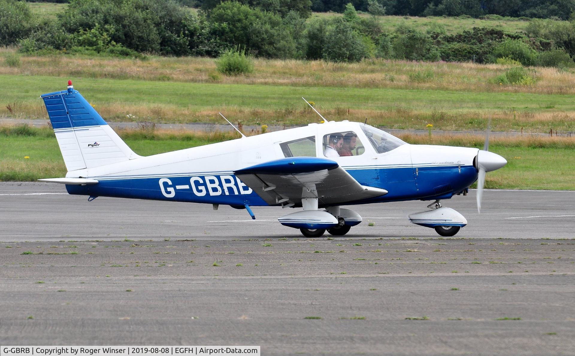 G-GBRB, 1965 Piper PA-28-180 Cherokee C/N 28-2583, Visiting Cherokee 180.