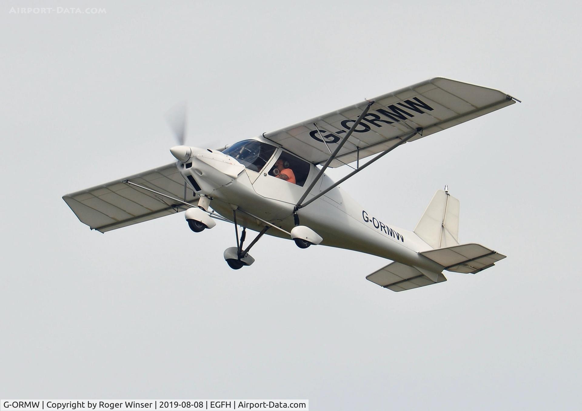 G-ORMW, 2005 Comco Ikarus C42 FB100 C/N 0501-6653, Resident Ikarus departing Runway 22