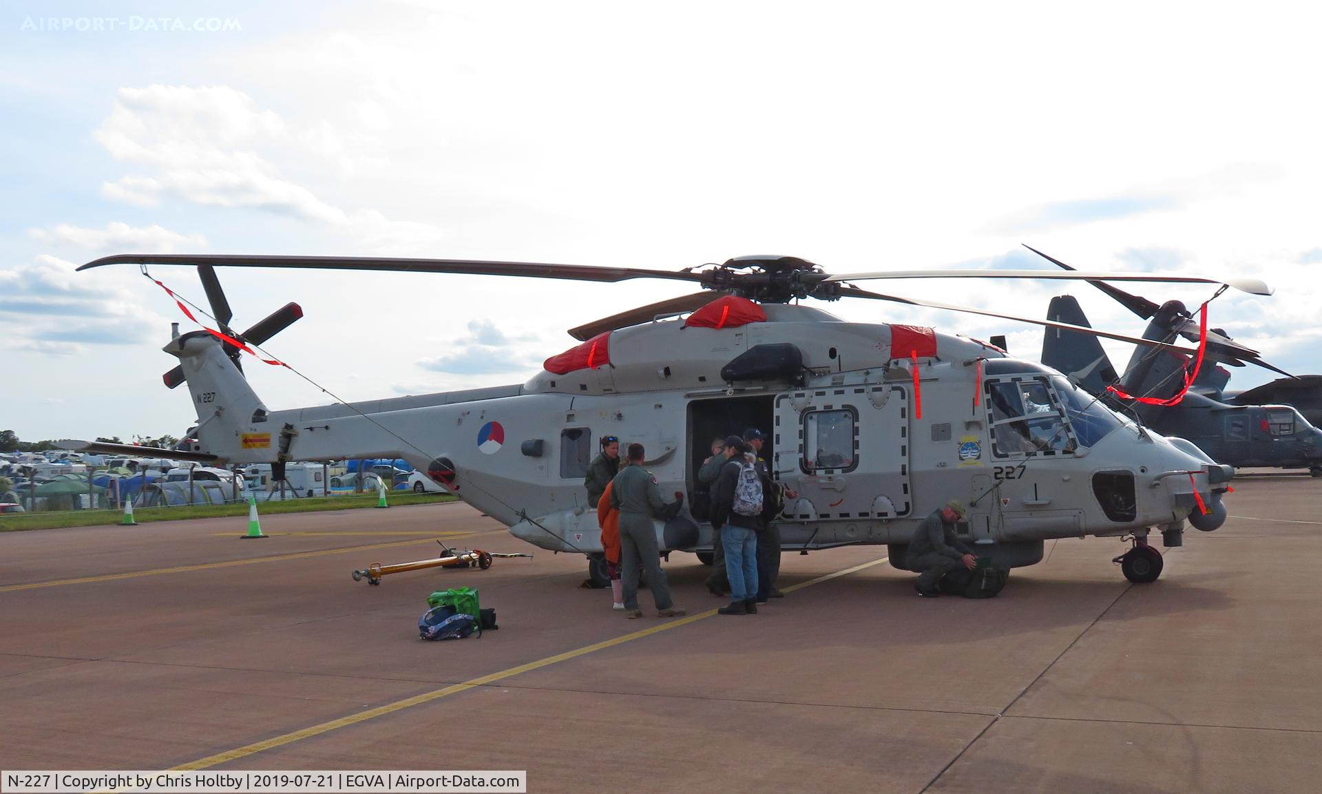 N-227, NHI NH-90 NFH Caiman C/N 1227/NNLN07, Dutch Air Force NH90 on static display at RIAT 2019 RAF Fairford