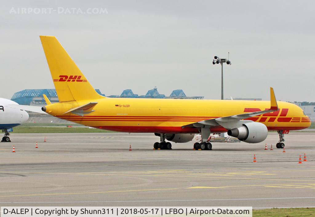 D-ALEP, 2002 Boeing 757-2Q8/PCF C/N 30046, Parked at the Cargo area