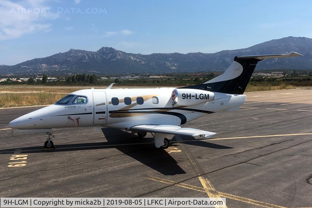 9H-LGM, 2010 Embraer EMB-500 Phenom 100 C/N 50000187, Parked