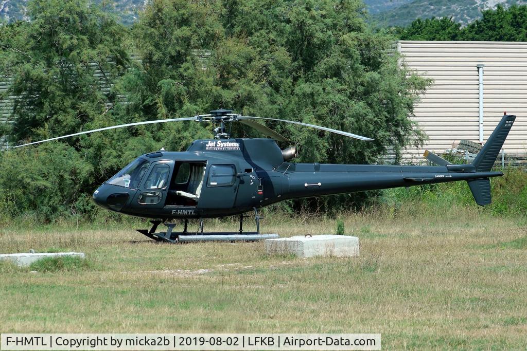 F-HMTL, 1983 Aérospatiale AS-350B-2 Ecureuil C/N 1709, Parked at Saint Florent