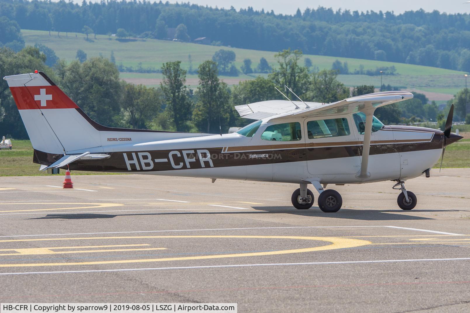 HB-CFR, 1980 Reims F172P Skyhawk II C/N F17202053, At Grenchen