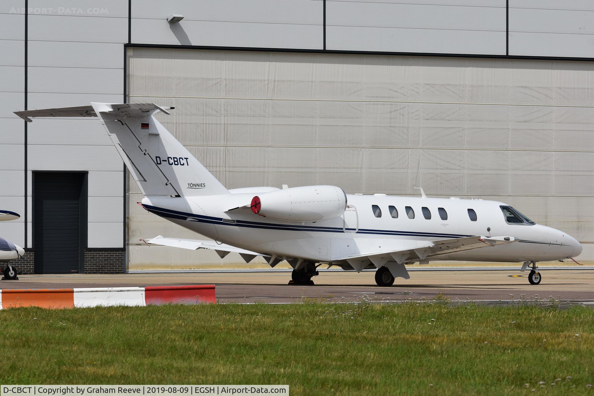 D-CBCT, 2012 Cessna 525C CitationJet CJ4 C/N 525C-0093, Parked at Norwich.