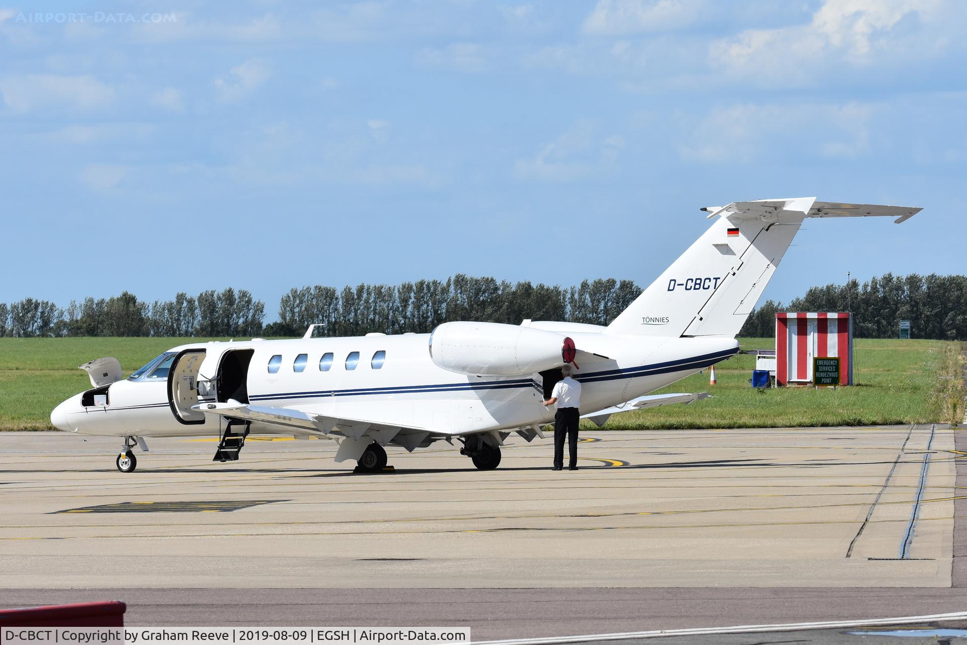 D-CBCT, 2012 Cessna 525C CitationJet CJ4 C/N 525C-0093, Parked at Norwich.