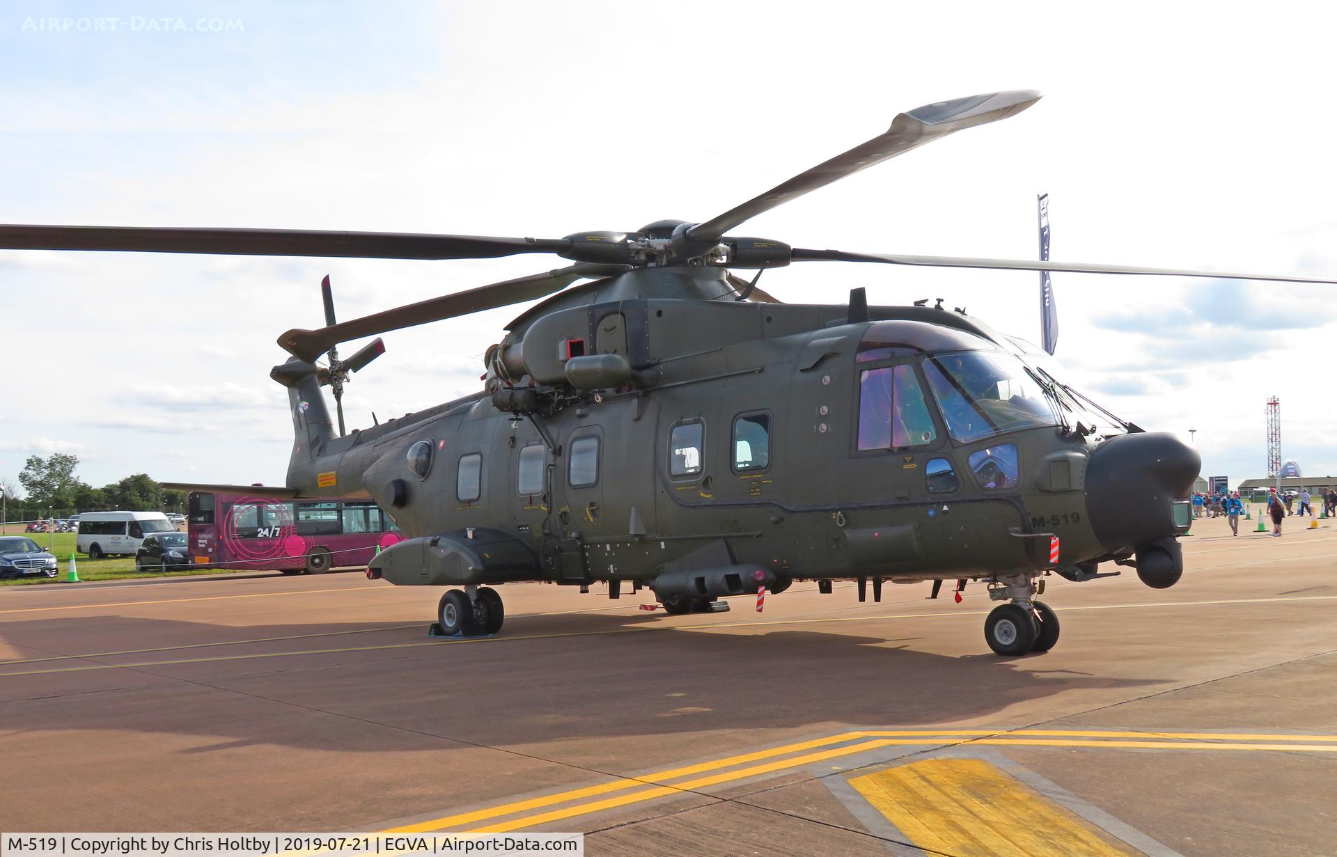 M-519, 2009 AgustaWestland EH-101 Mk.512 Merlin Joint Supporter C/N 50226/DEN19, RDAF Augusta Merlin on diplay at RIAT 2019 RAF Fairford