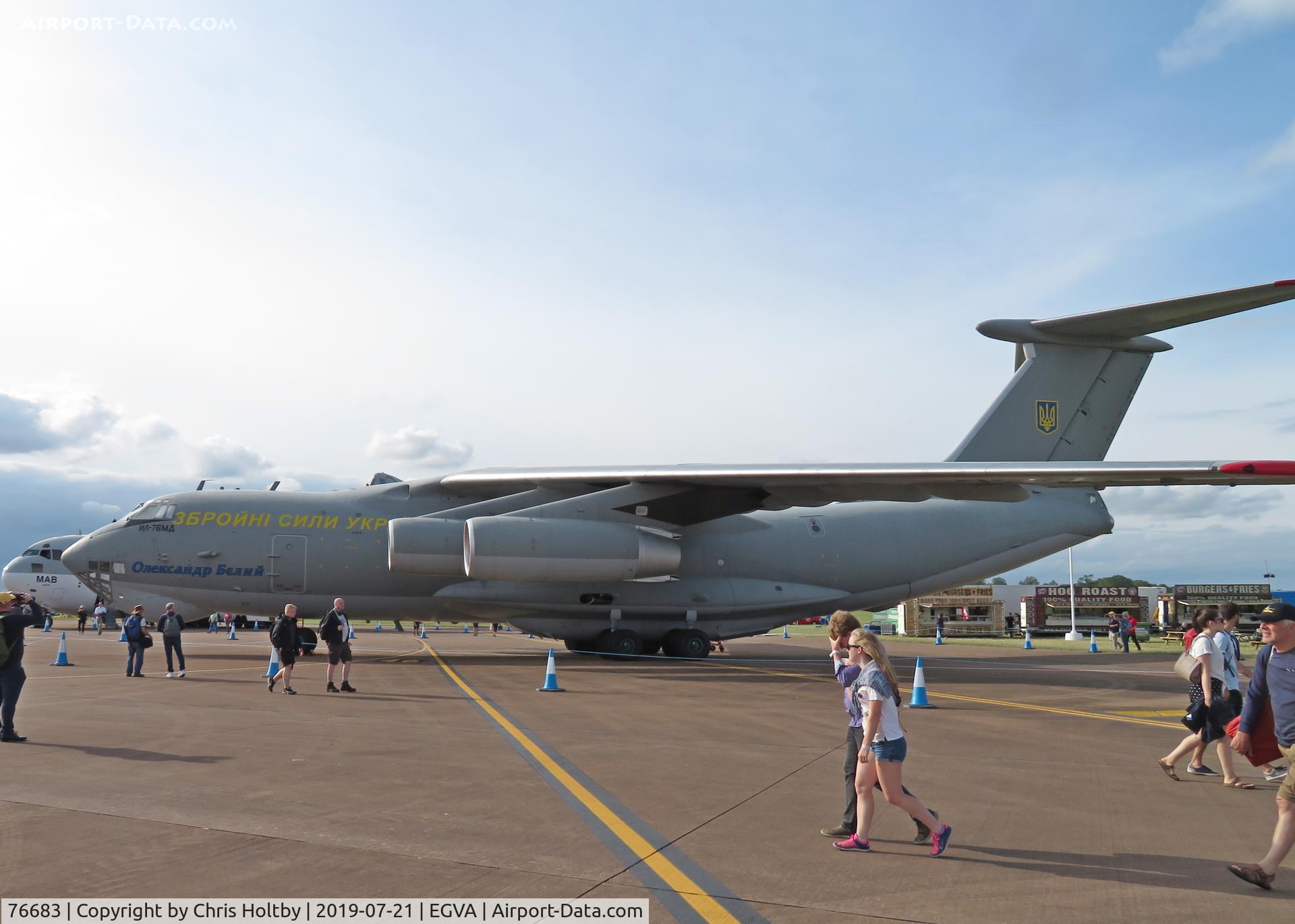 76683, Ilyushin IL-76MD C/N 0063468029, Parked in the static display area at RIAT 2019 RAF Fairford