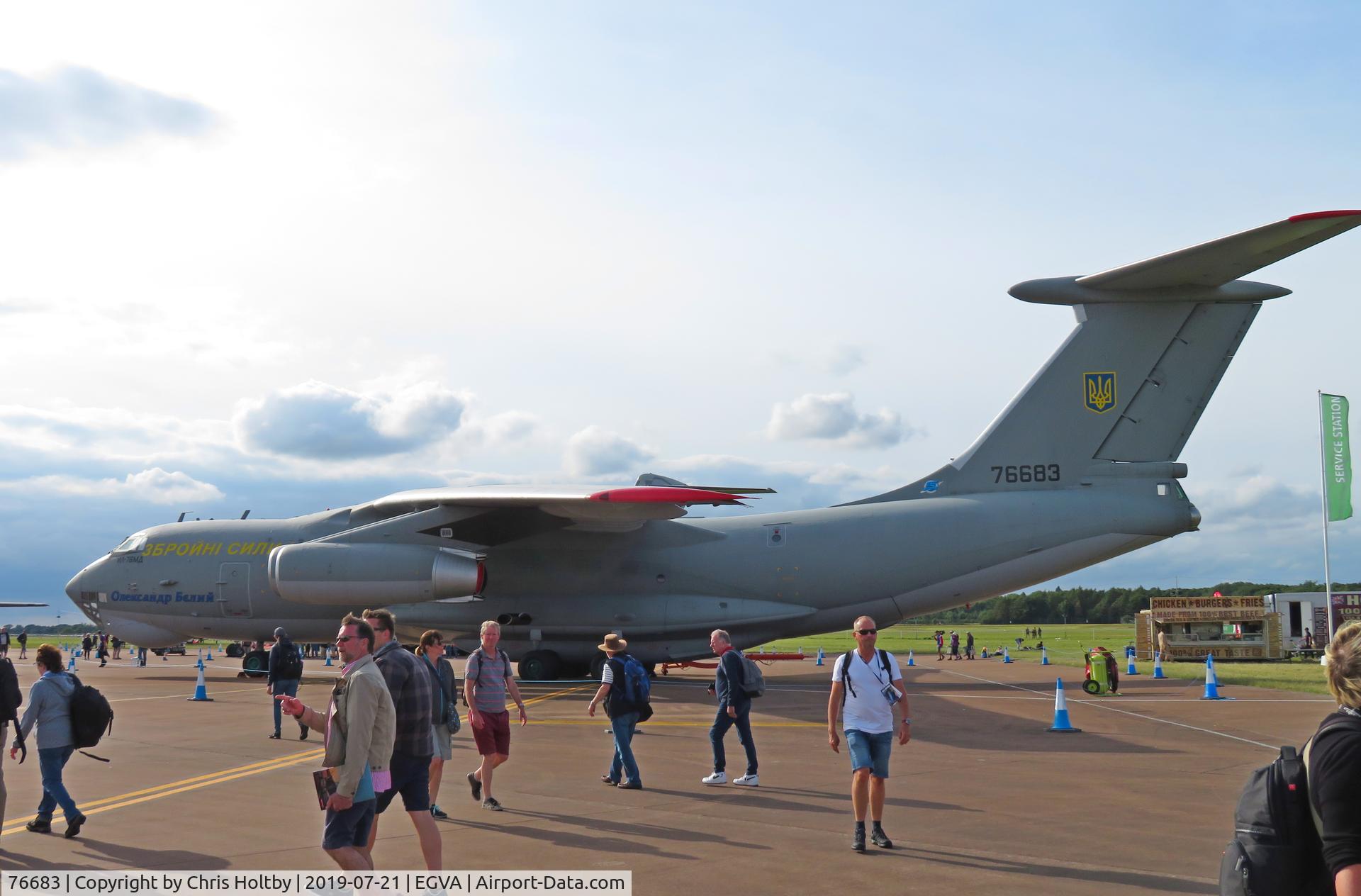 76683, Ilyushin IL-76MD C/N 0063468029, On static display at RIAT 2019 RAF Fairford