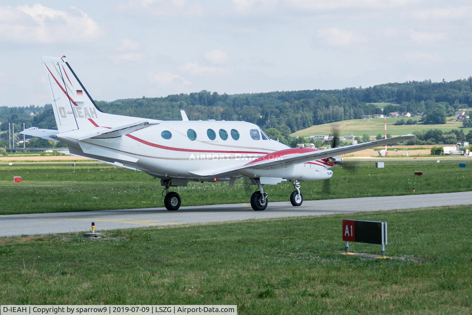 D-IEAH, 1989 Beech C90A King Air C/N LJ-1216, This time at Grenchen