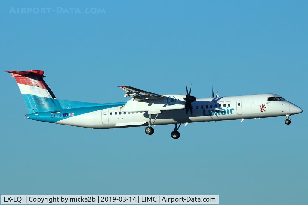 LX-LQI, 2016 Bombardier DHC-8-402Q Dash 8 Dash 8 C/N 4534, Landing
