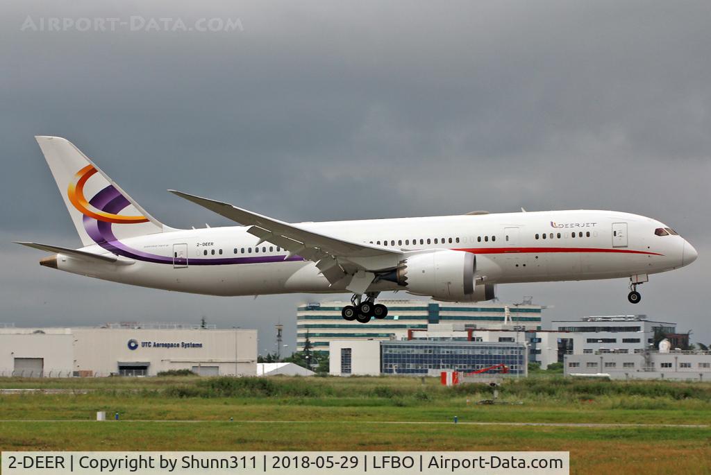 2-DEER, 2013 Boeing 787-8 BBJ Dreamliner Dreamliner C/N 35309, Landing rwy 32R