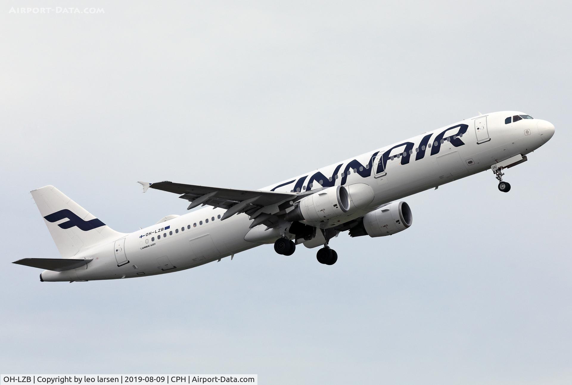 OH-LZB, 1999 Airbus A321-211 C/N 0961, Copenhagen 9.8.2019 T/O R-22R