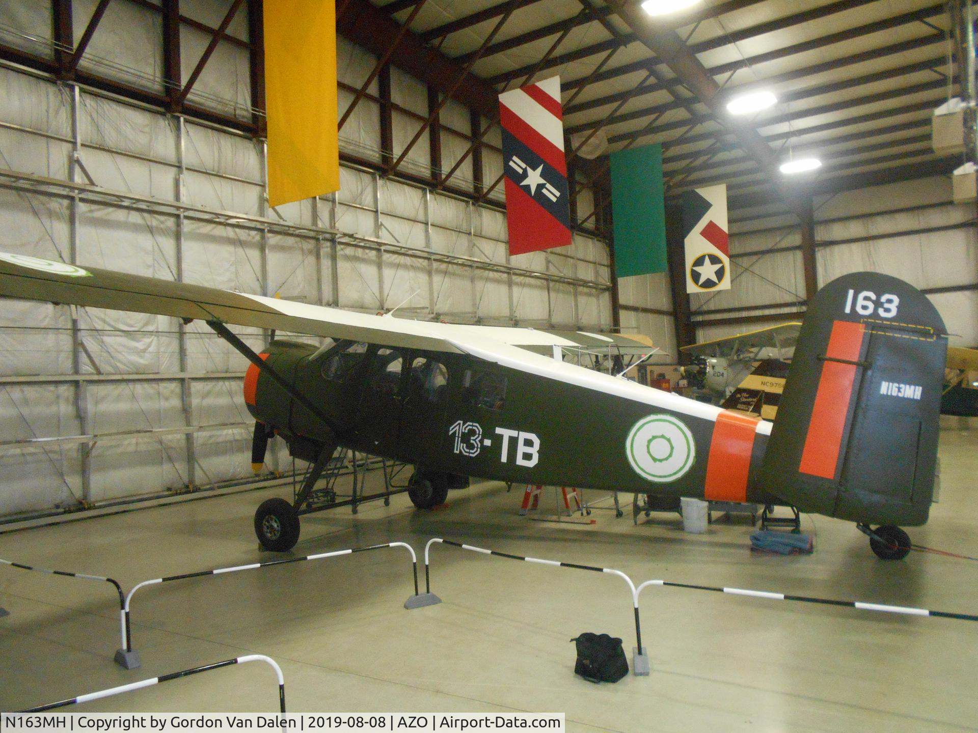 N163MH, Max Holste MH-1521M Broussard C/N 163, In the Restoration Department of the Kalamazoo Air Zoo.