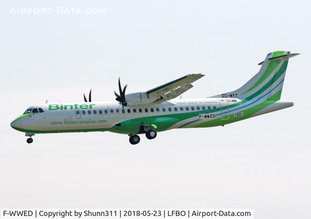 F-WWED, 2018 ATR 72-212A C/N 1501, C/n 1501 - To be EC-MYT with dual registration...