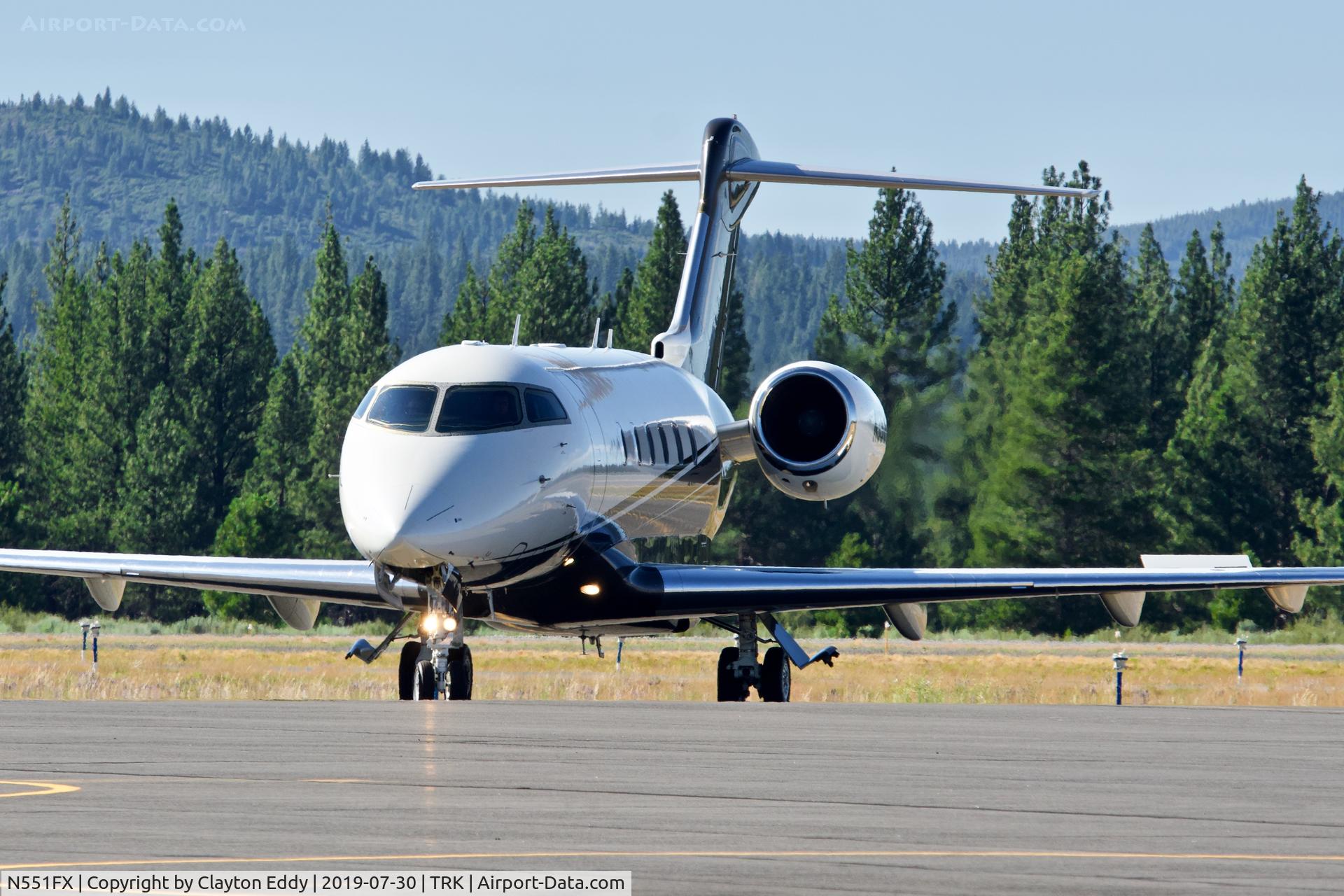 N551FX, 2009 Bombardier Challenger 300 C/N 20272, Truckee Airport California 2019.