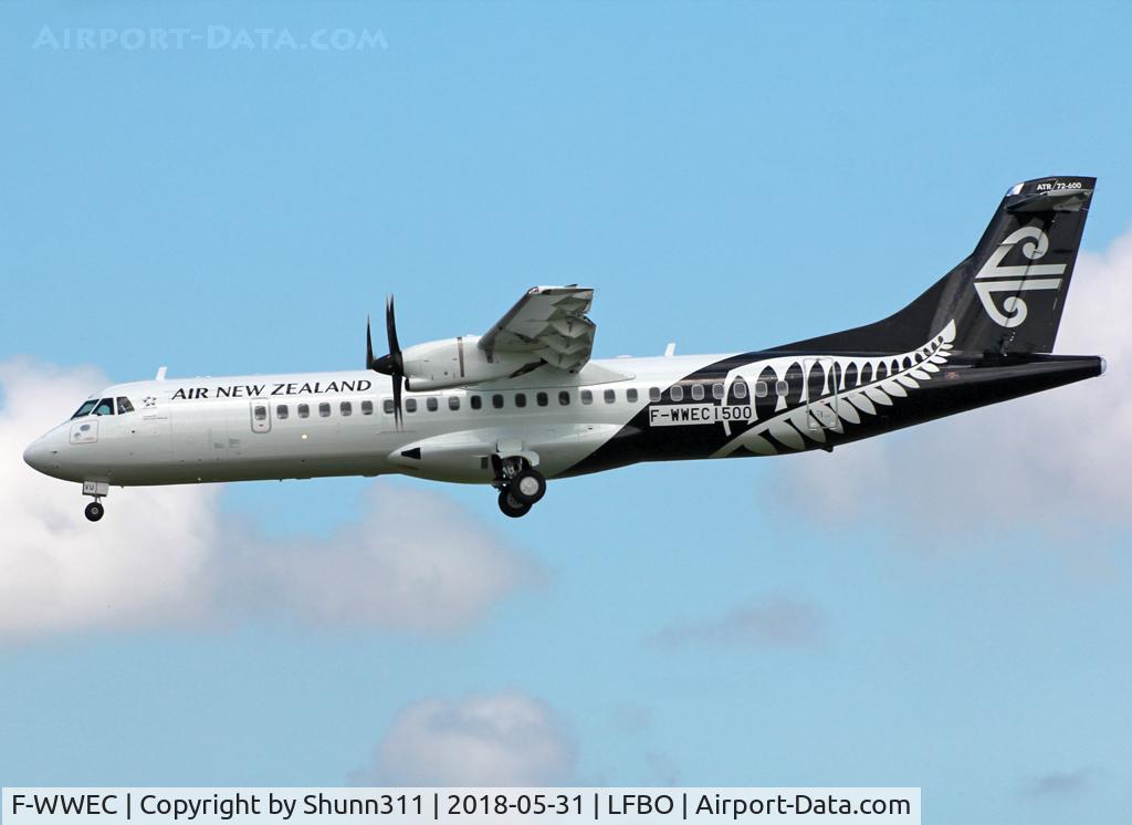 F-WWEC, 2018 ATR 72-212 A C/N 1500, C/n 1500 - To be ZK-MVU