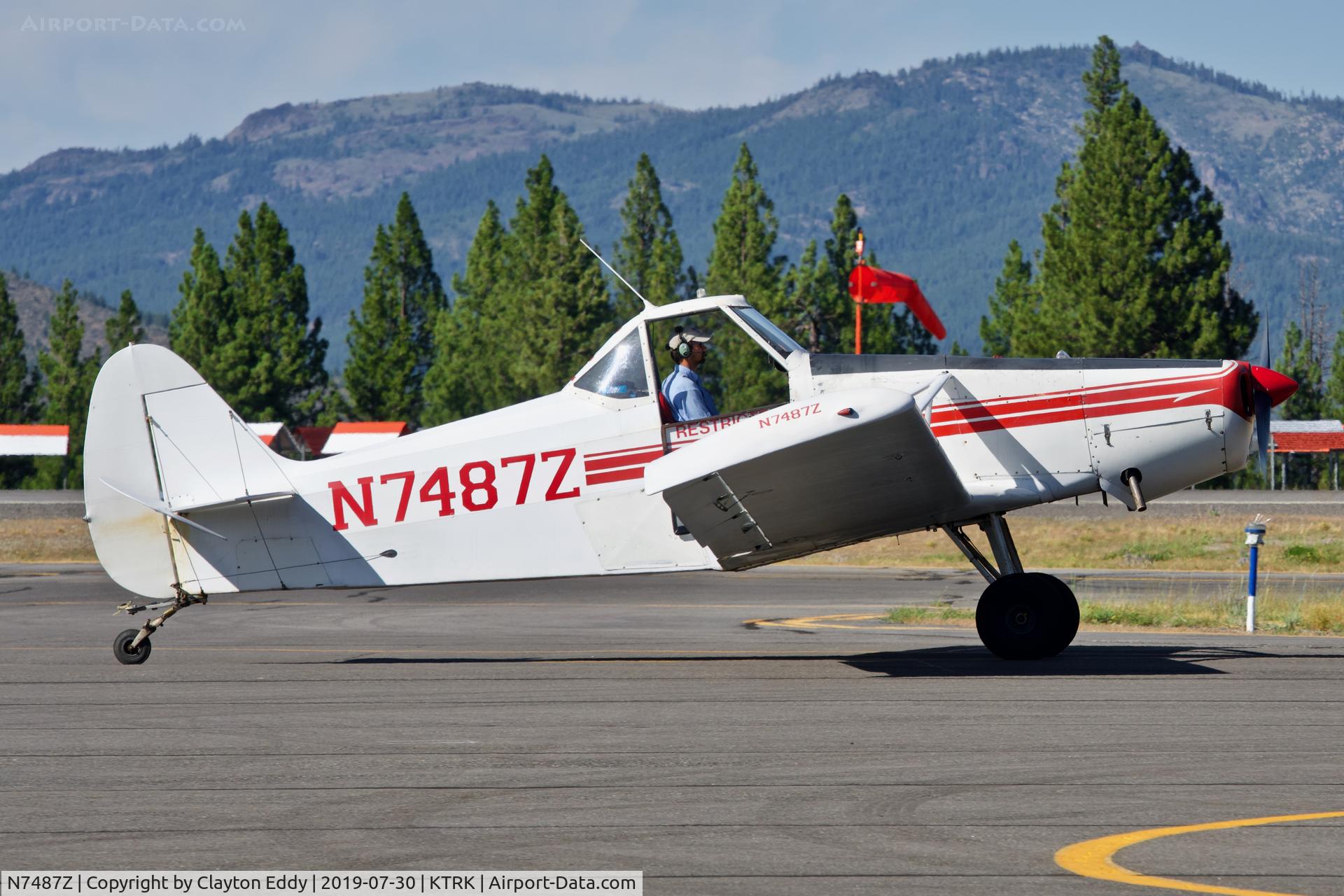N7487Z, 1965 Piper PA-25-235 Pawnee C/N 25-3502, Truckee Airport California 2019.