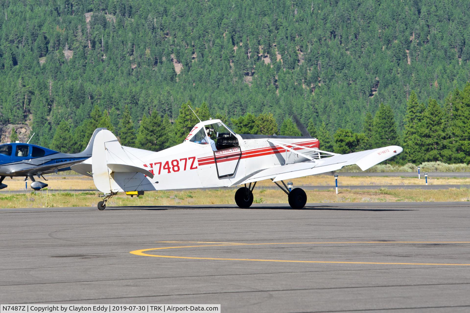 N7487Z, 1965 Piper PA-25-235 Pawnee C/N 25-3502, Truckee Airport California 2019.
