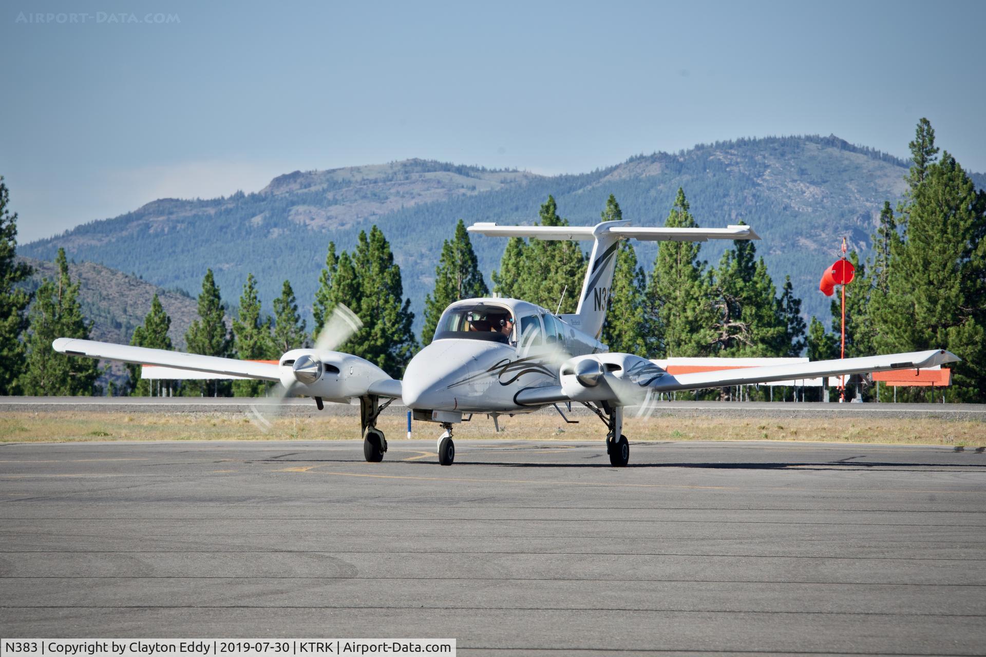 N383, 1981 Beech 76 Duchess C/N ME-388, Truckee Airport California 2019.