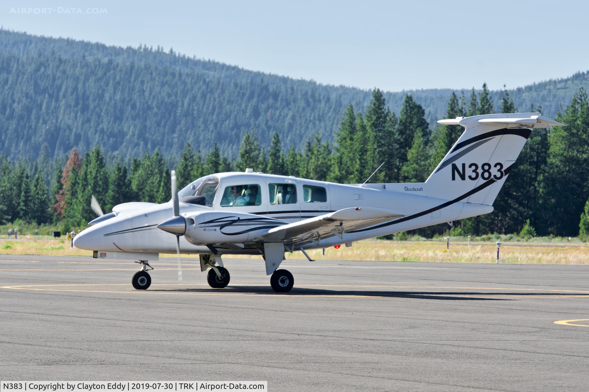 N383, 1981 Beech 76 Duchess C/N ME-388, Truckee Airport California 2019.