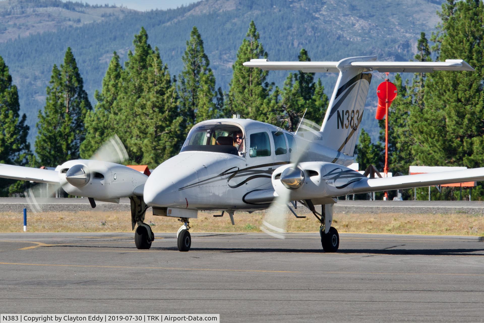 N383, 1981 Beech 76 Duchess C/N ME-388, Truckee Airport California 2019.