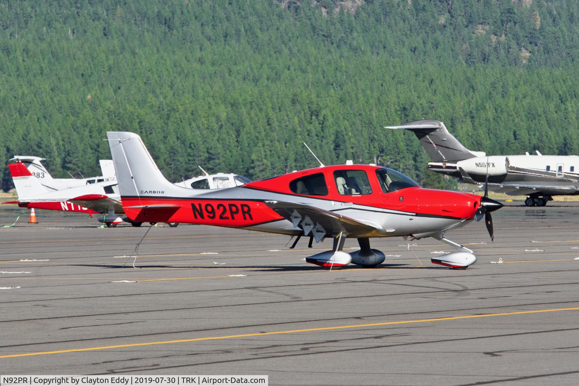 N92PR, 2016 Cirrus SR22T C/N 1287, Truckee Airport California 2019.