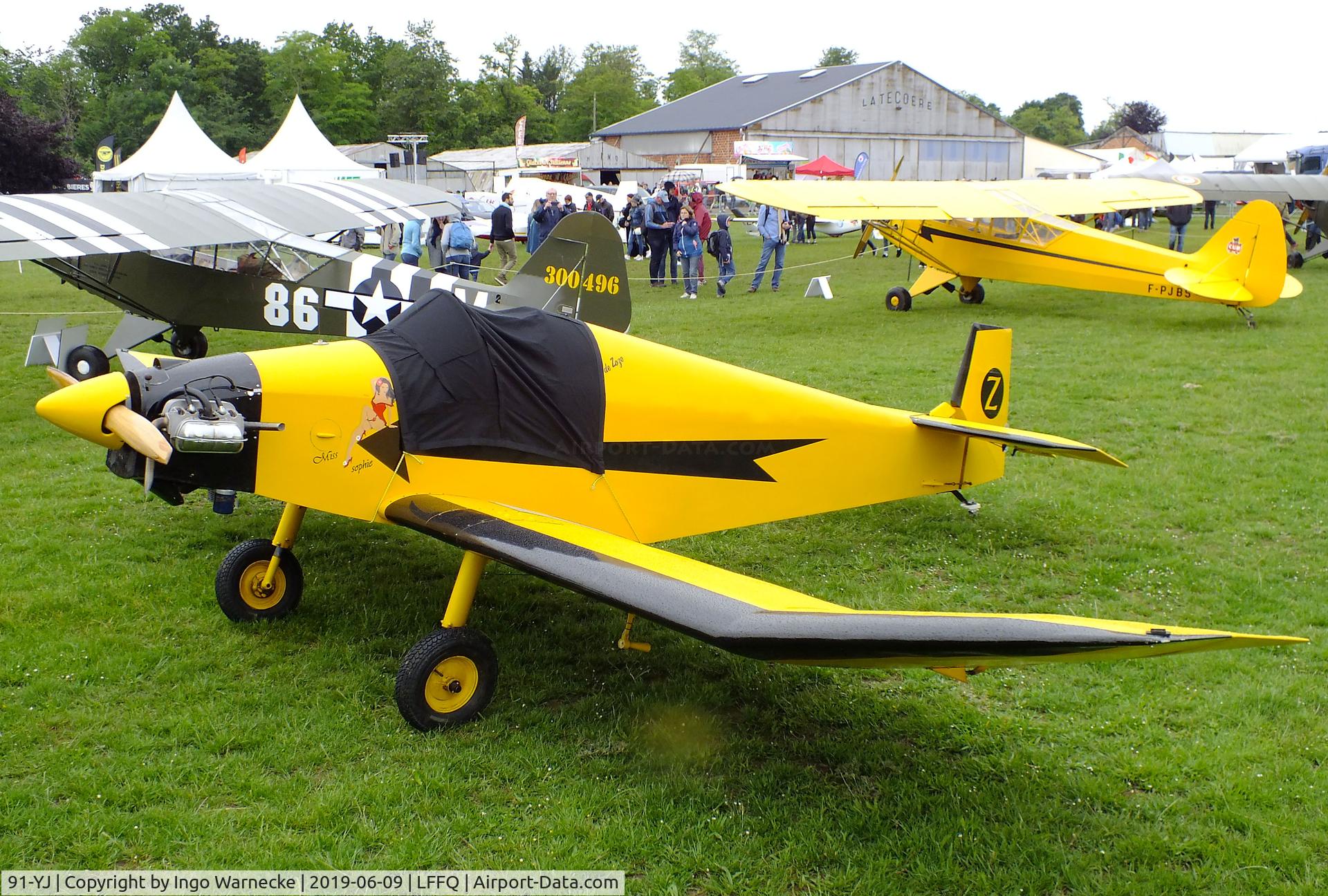 91-YJ, Jodel D-9 Bebe C/N Not found F91-YJ, Jodel D.9 Bebe at the Meeting Aerien 2019, La-Ferte-Alais