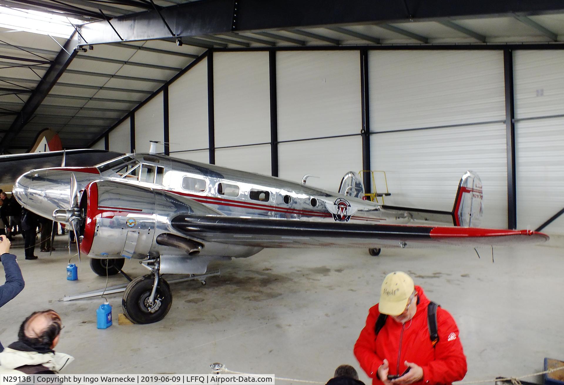 N2913B, 1953 Beech D18S C/N A-963, Beechcraft D18S Twin Beech at the Meeting Aerien 2019, La-Ferte-Alais