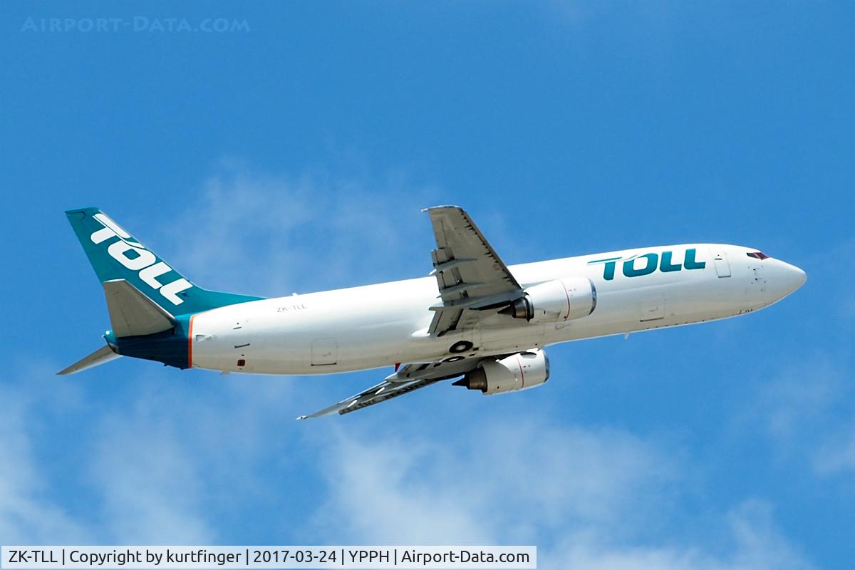 ZK-TLL, 1991 Boeing 737-484 C/N 25362, Boeing 737-484 (SF). Toll Aviation ZK-TLL departed runway 24 YPPH 240317
