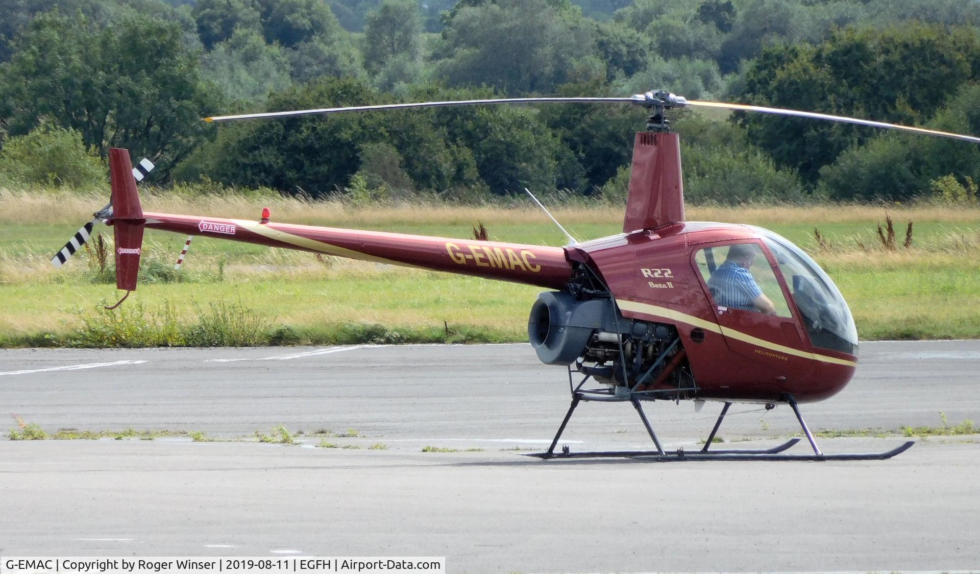 G-EMAC, 2001 Robinson R22 Beta II C/N 3234, Resident R-22, the latest addition to HeliAir Wales.