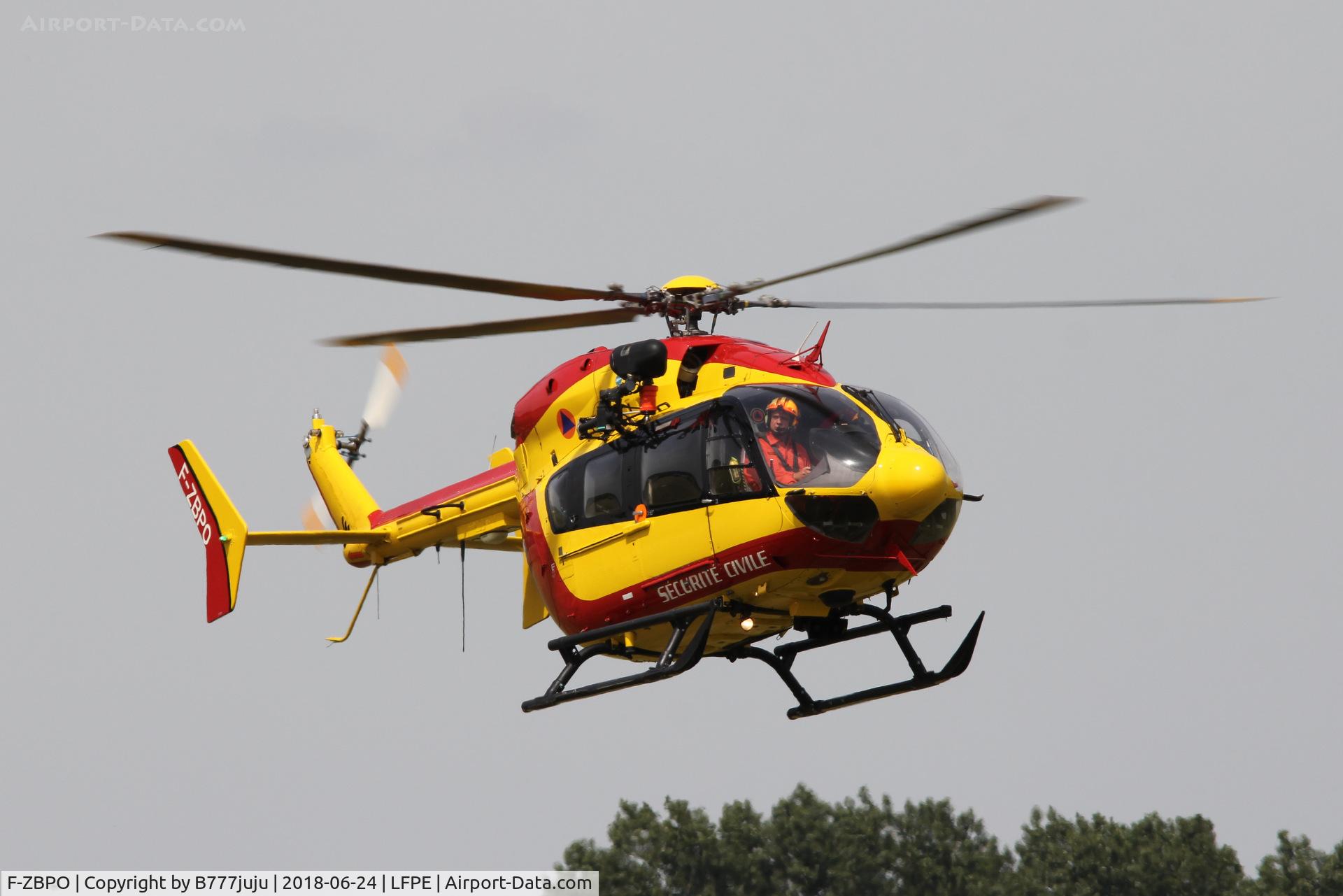 F-ZBPO, Eurocopter-Kawasaki EC-145 (BK-117C-2) C/N 9024, at Meaux Airshow