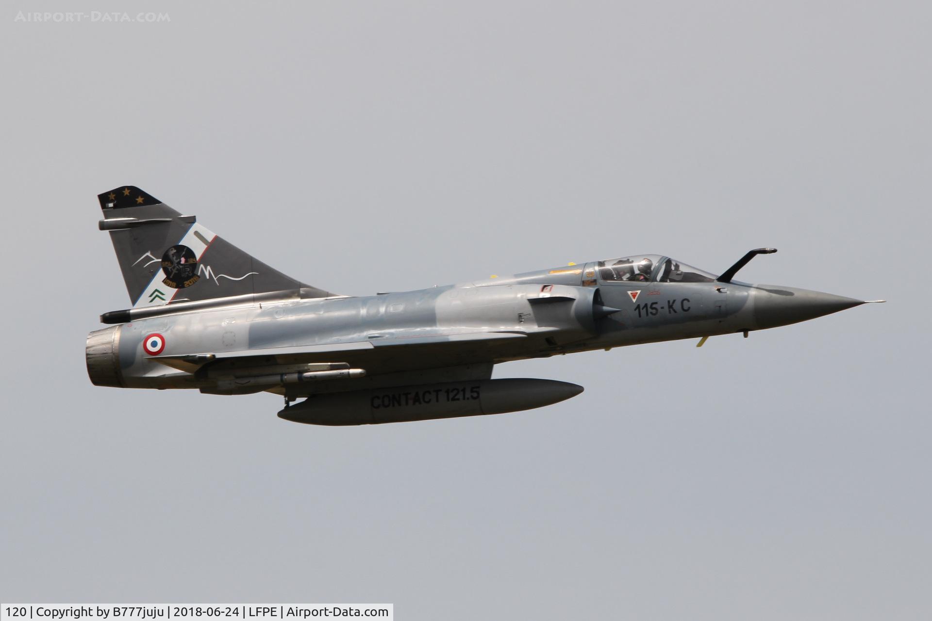 120, Dassault Mirage 2000C C/N 396, at Meaux Airshow
100 ans SPA124