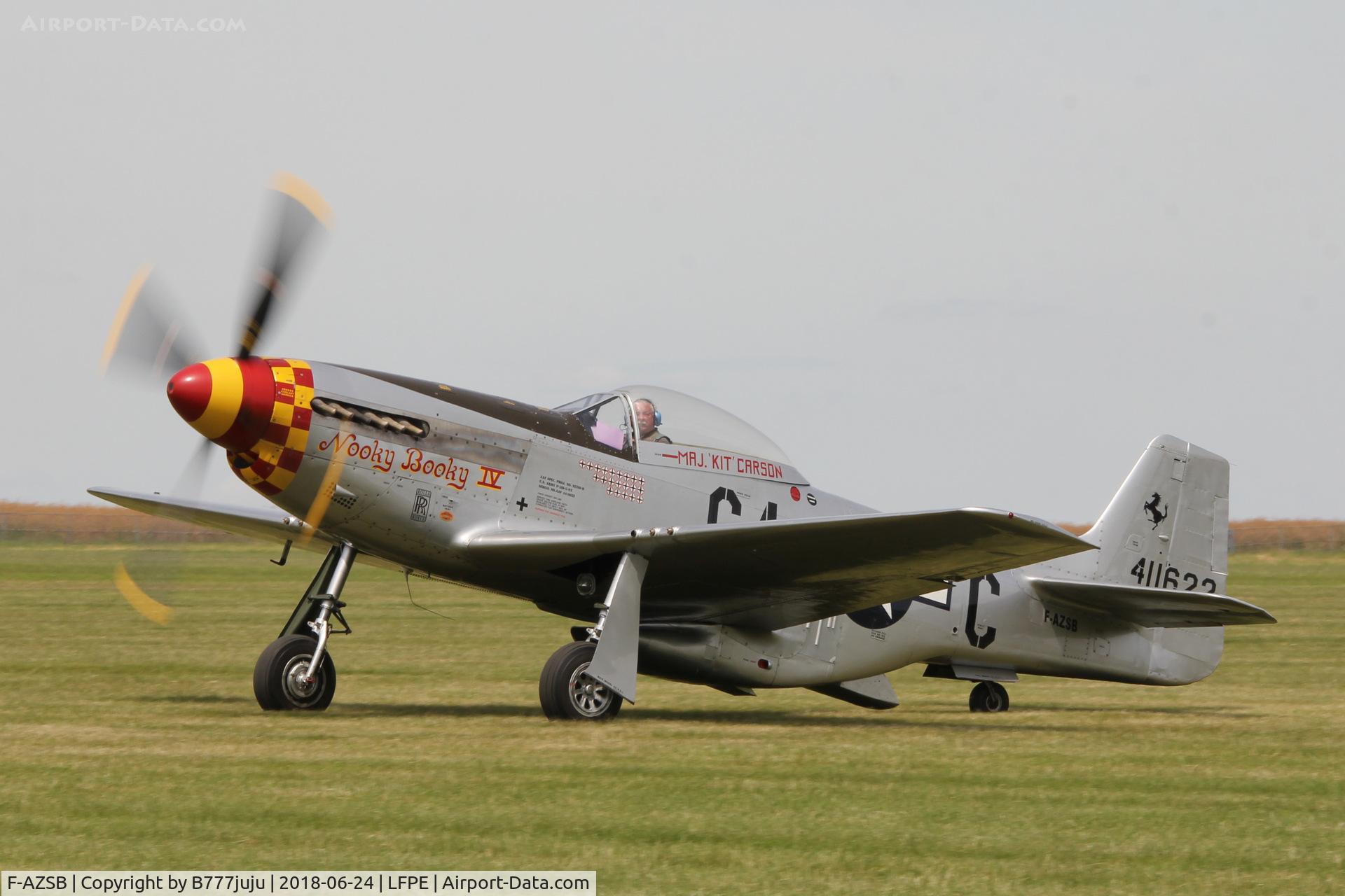 F-AZSB, 1944 North American P-51D Mustang C/N 122-40967, at Meaux Airshow