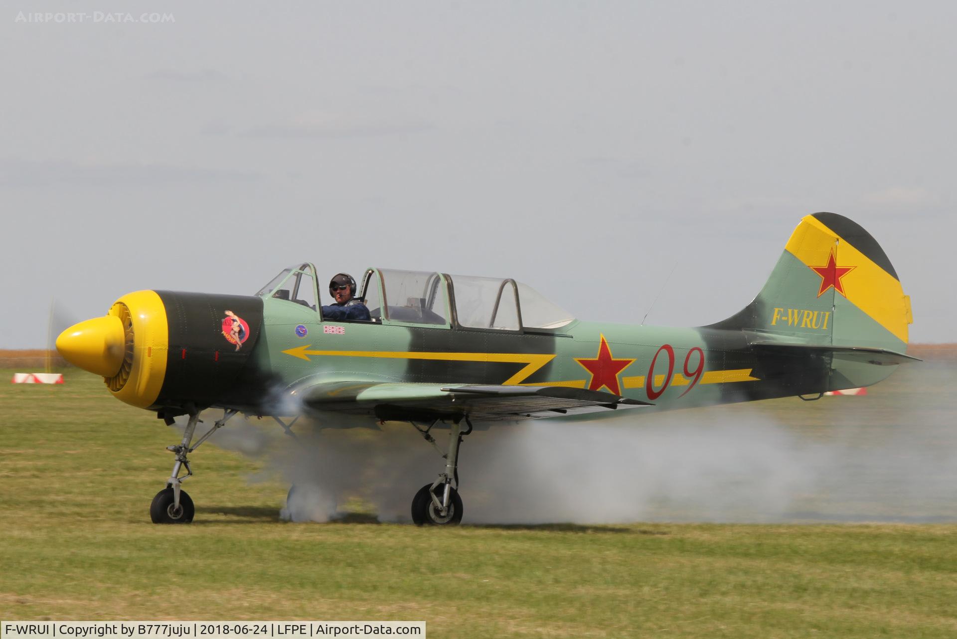 F-WRUI, Yakovlev Yak-52 C/N 856009, at Meaux Airshow
