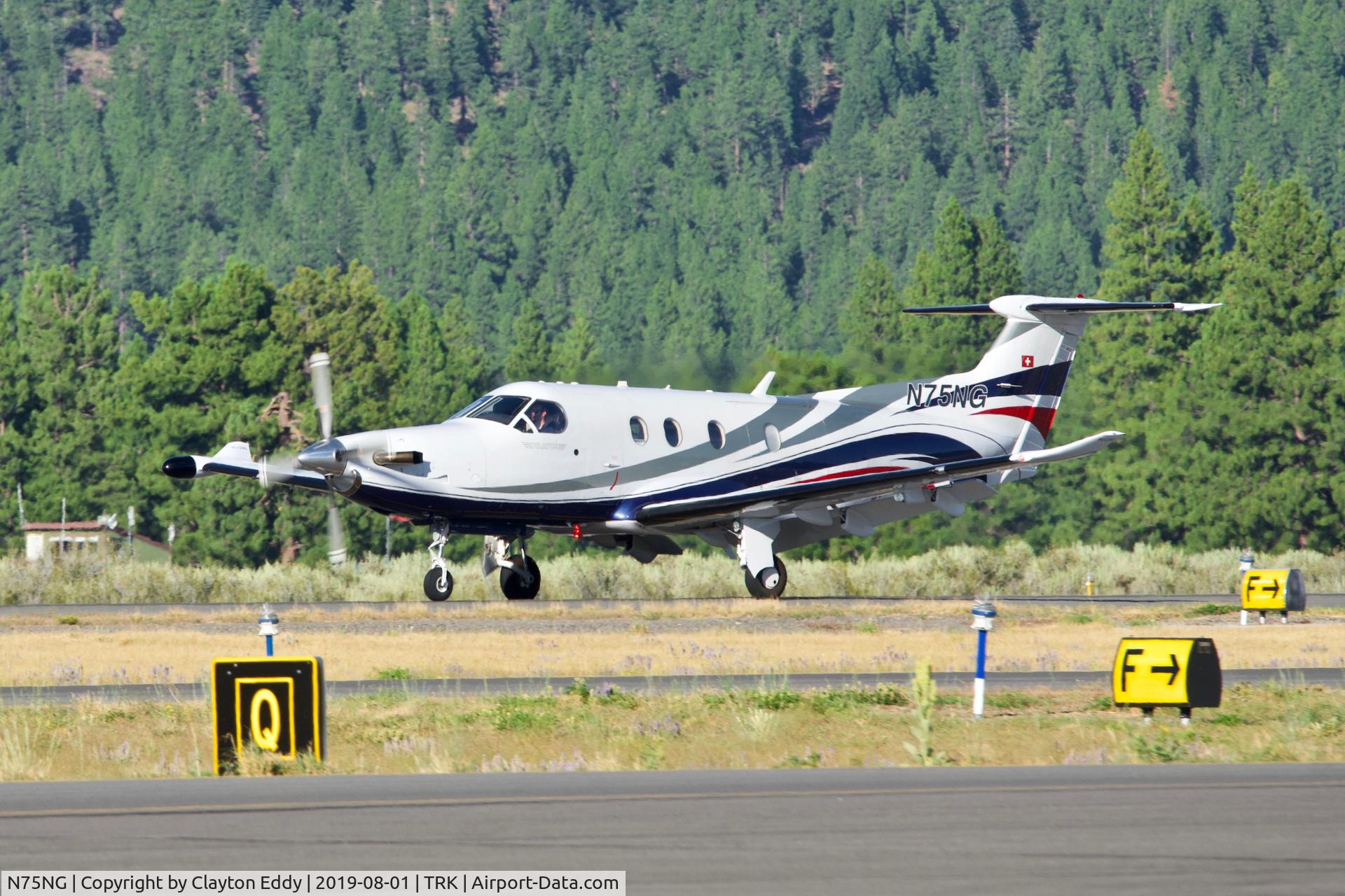 N75NG, 2012 Pilatus PC-12/47E C/N 1375, Truckee Airport California 2019.
