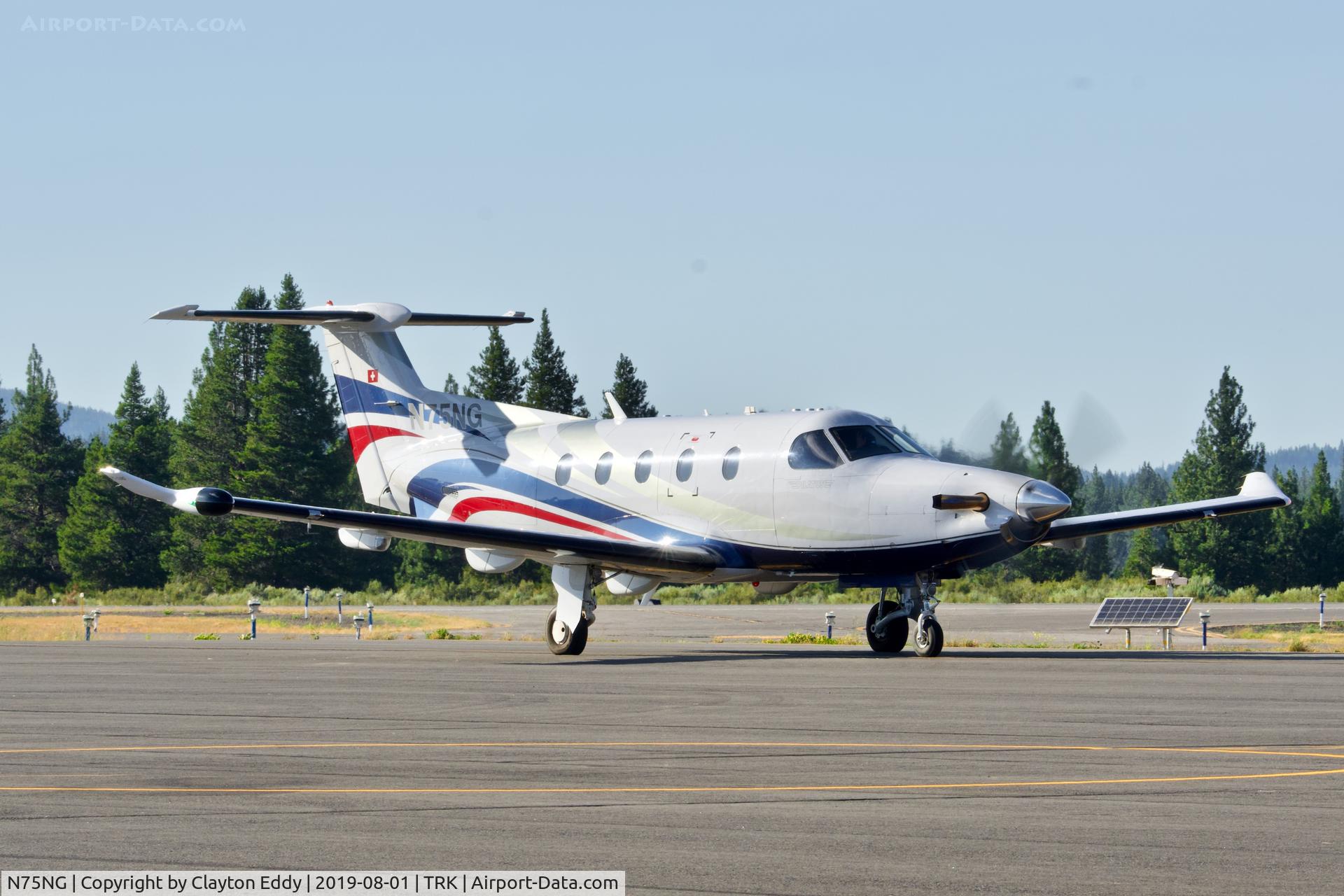 N75NG, 2012 Pilatus PC-12/47E C/N 1375, Truckee Airport California 2019.