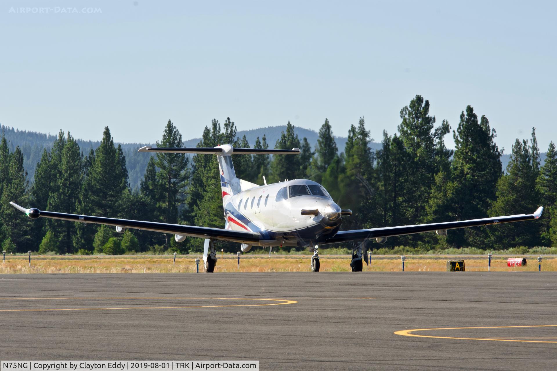 N75NG, 2012 Pilatus PC-12/47E C/N 1375, Truckee Airport California 2019.