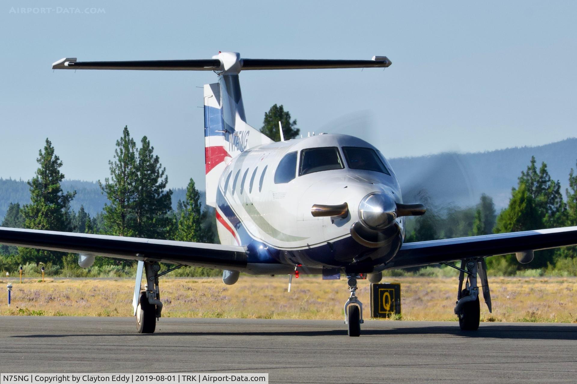 N75NG, 2012 Pilatus PC-12/47E C/N 1375, Truckee Airport California 2019.