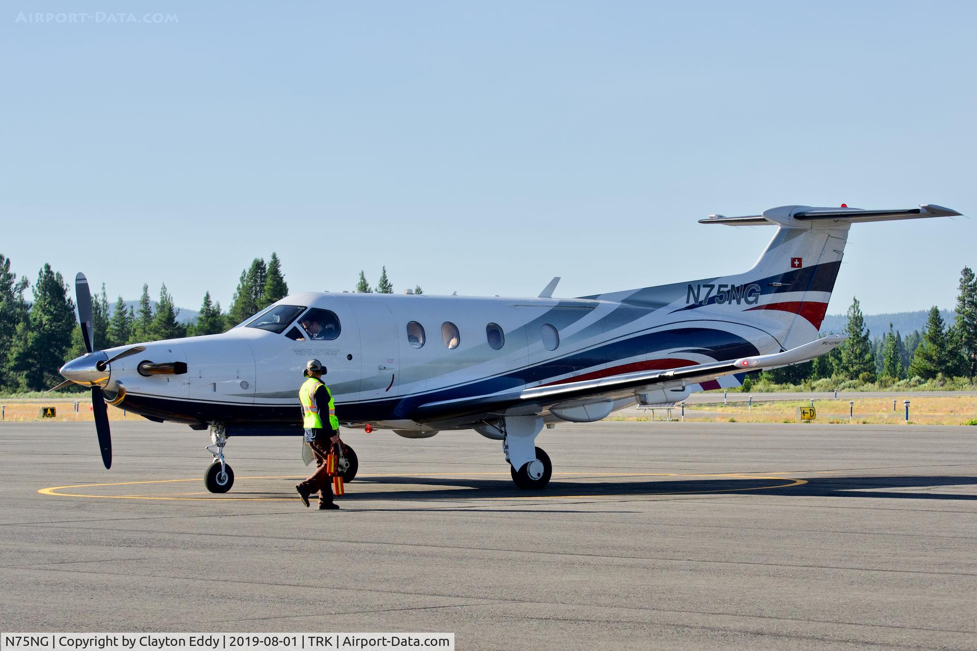 N75NG, 2012 Pilatus PC-12/47E C/N 1375, Truckee Airport California 2019.