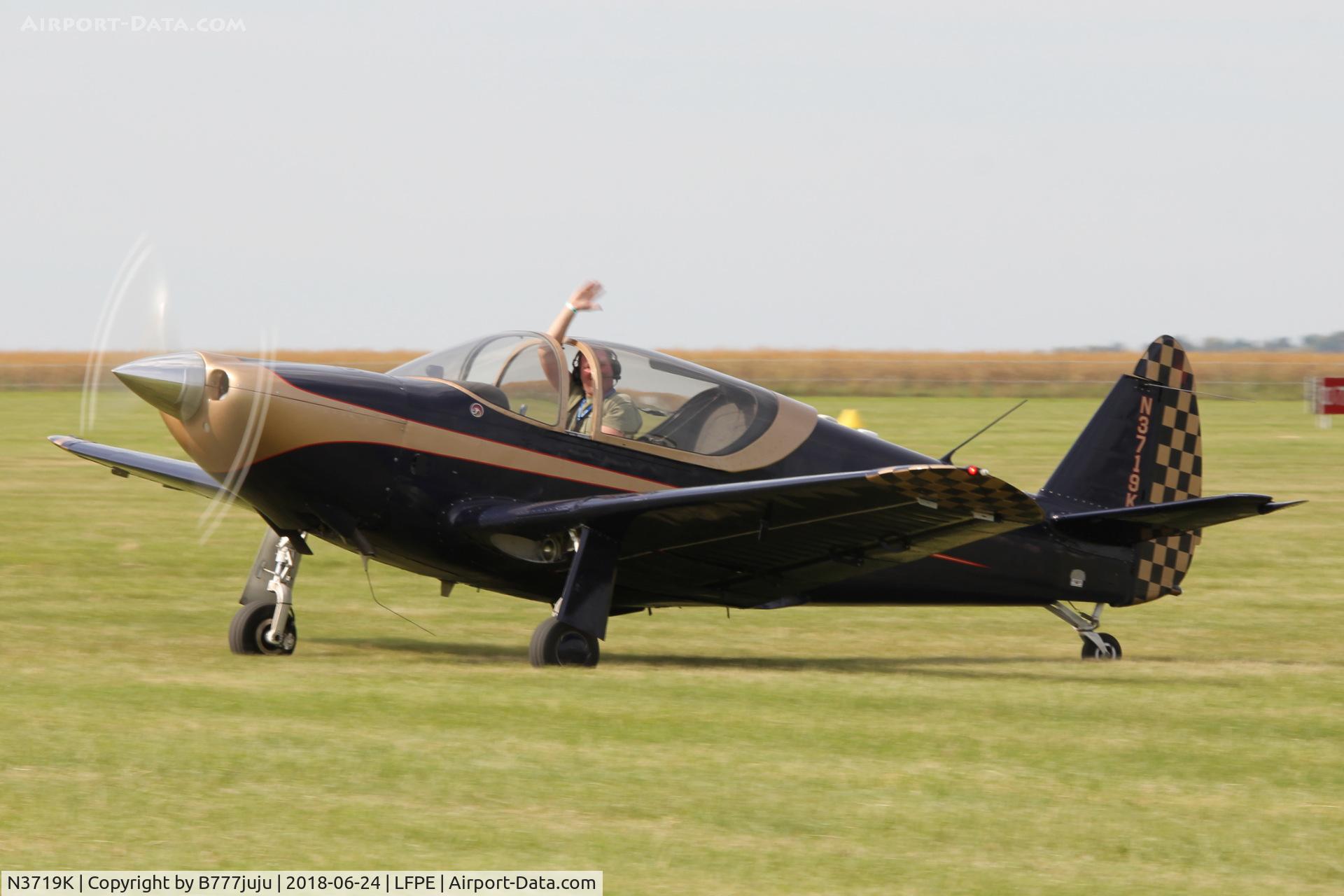 N3719K, 1946 Globe GC-1B Swift C/N 1412, at Meaux Airshow