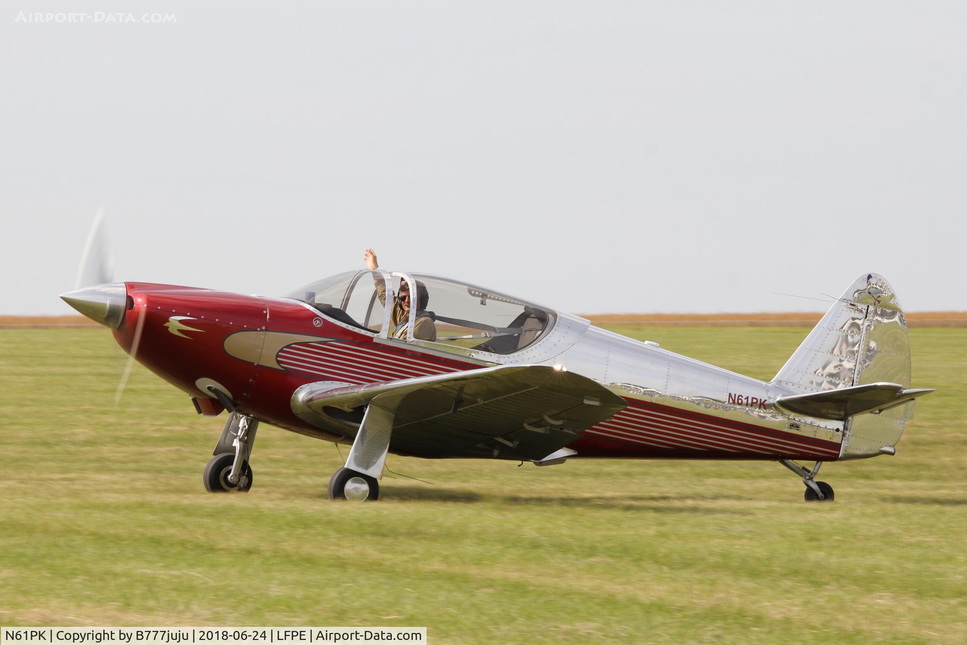 N61PK, 1946 Globe GC-1B Swift C/N 1031, at Meaux Airshow