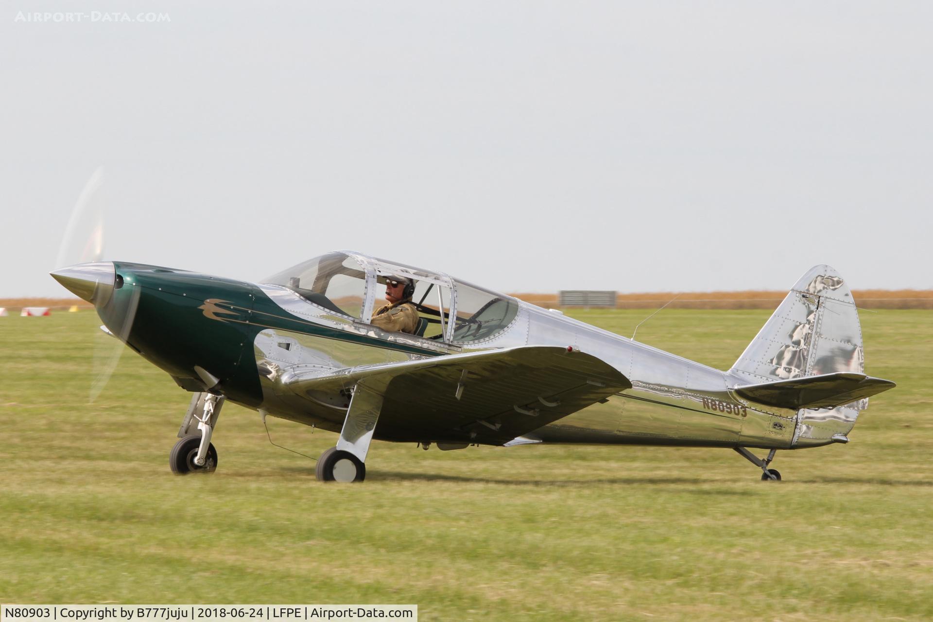 N80903, 1946 Globe GC-1B Swift C/N 306, at Meaux Airshow