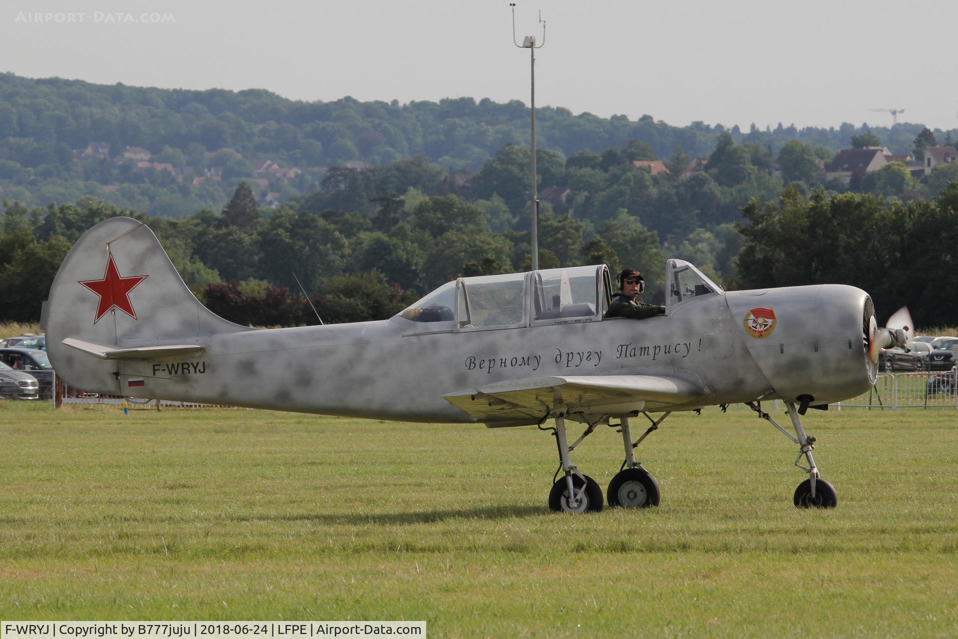 F-WRYJ, 1989 Yakovlev Yak-52 C/N 1070, at Meaux Airshow