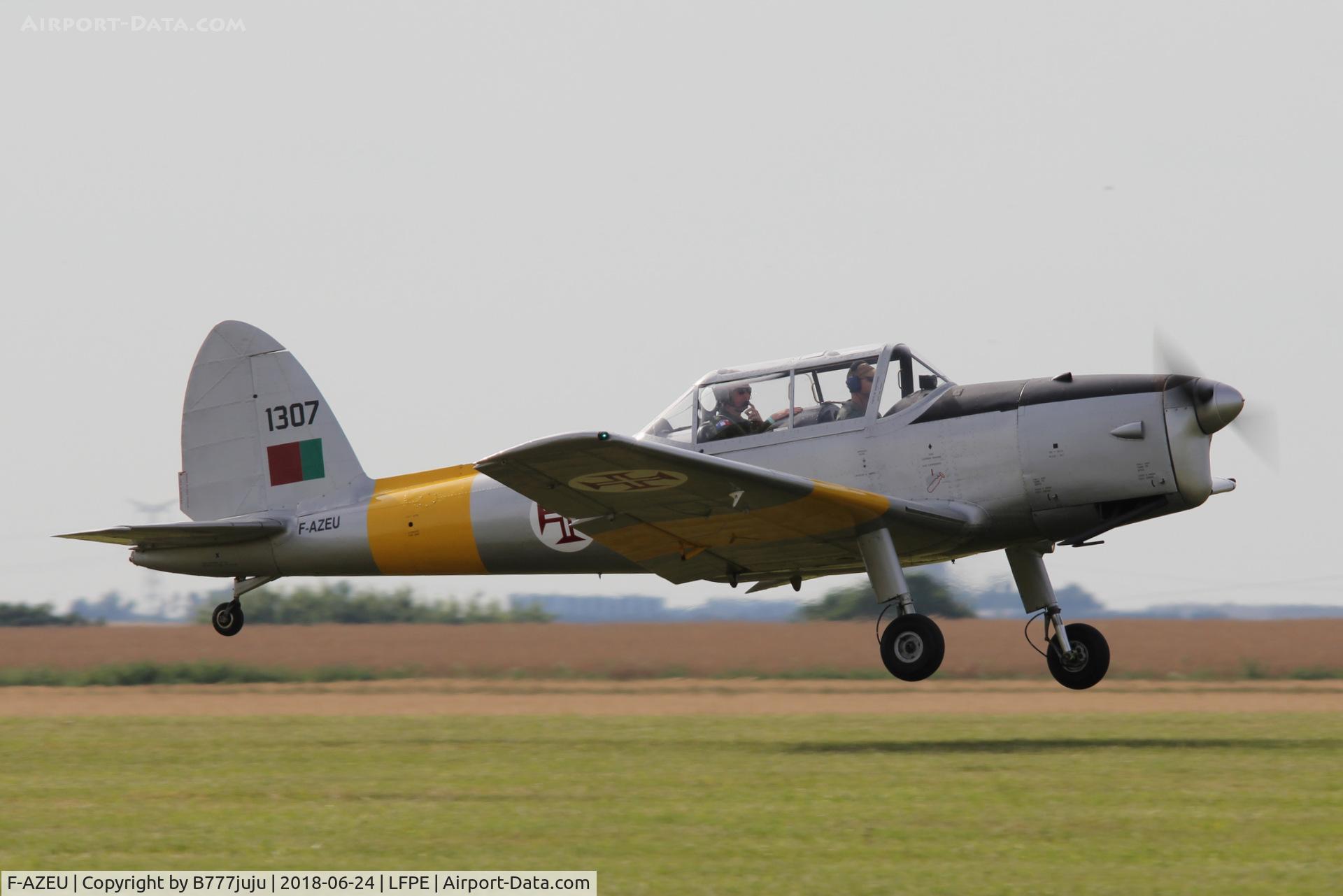 F-AZEU, De Havilland DHC-1 Chipmunk 20 C/N C1/0299, at Meaux Airshow