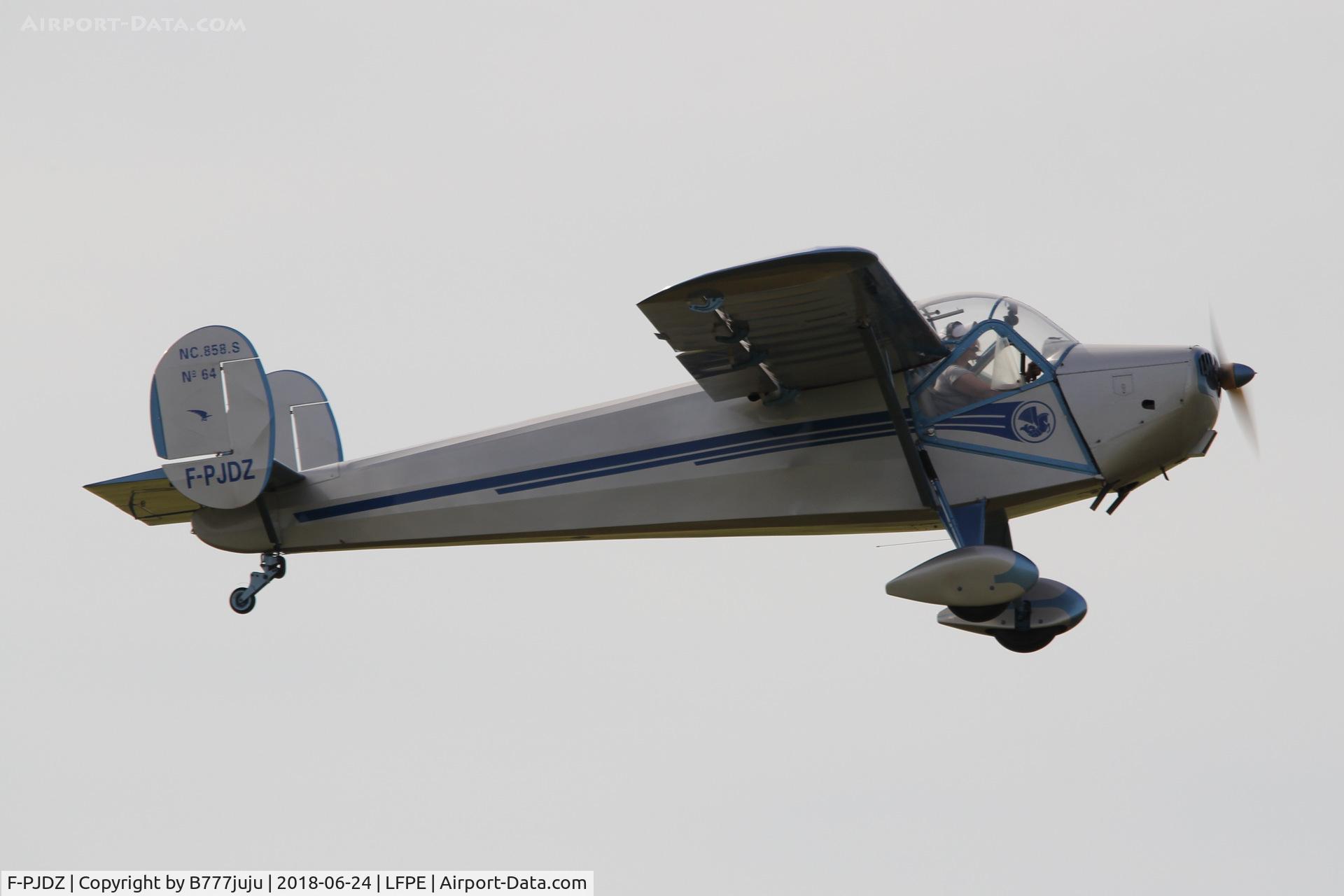 F-PJDZ, Nord NC-858S C/N 64, at Meaux Airshow